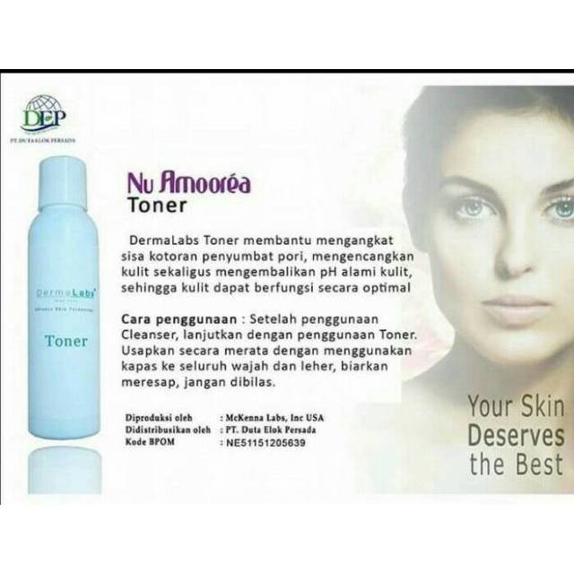 CLEANSER &amp; TONER NU AMOOREA Rp.437.500