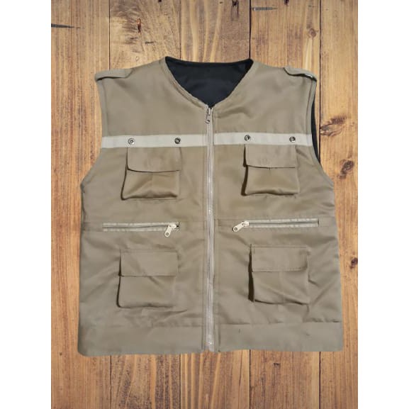 Rompi Lapangan Outdoor Satgas Mancing Pria Kualitas Bagus Safety Tactical Vest Motor K3 KPK Hitam Krem Cream Murah