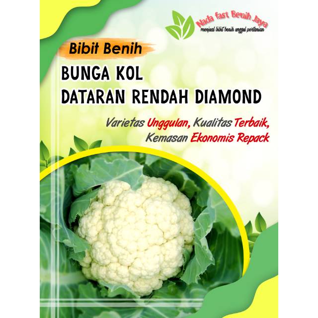 Benih bunga kol dataran rendah unggulan - 10 biji bibit bunga kol