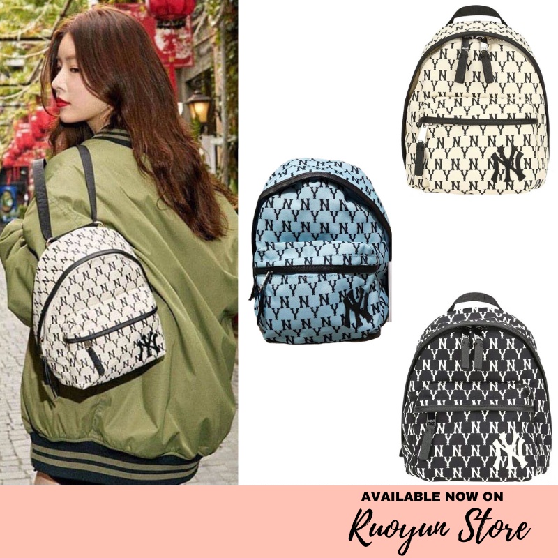 RYX - Monogram MLB Tas Ransel Wanita Fashion Casual - Ori Import