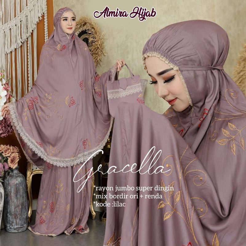 Mukena Gracella, ori berlabel Almira Hijab