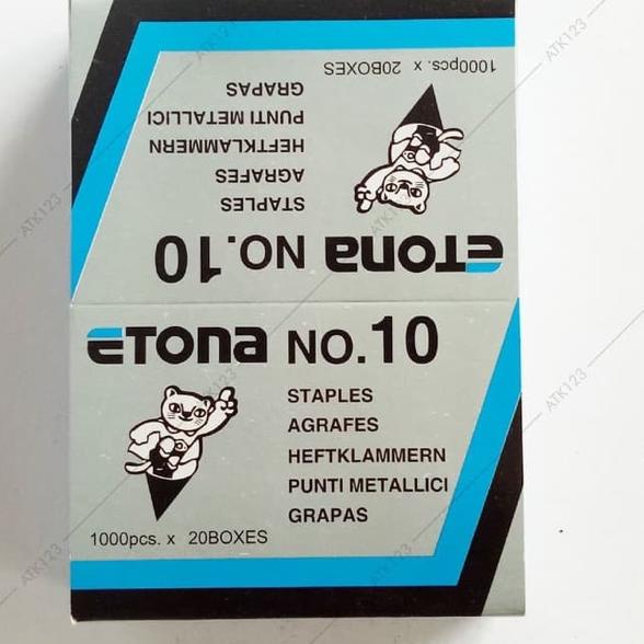

⸨PiP ♞⸩ 20 pak staples etona no 10 harga distributor |Serba Murah