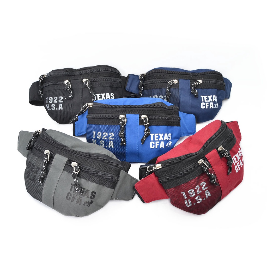 Tas Selempang Waistbag Oval Keren Texas CFA 1922 USA Import W-201