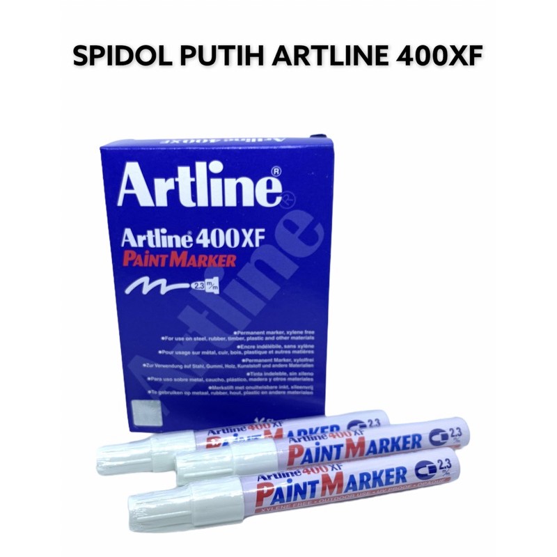 

Spidol artline 400XF-WHITE / paint marker artline 400XF / spidol putih artline / spidol putih