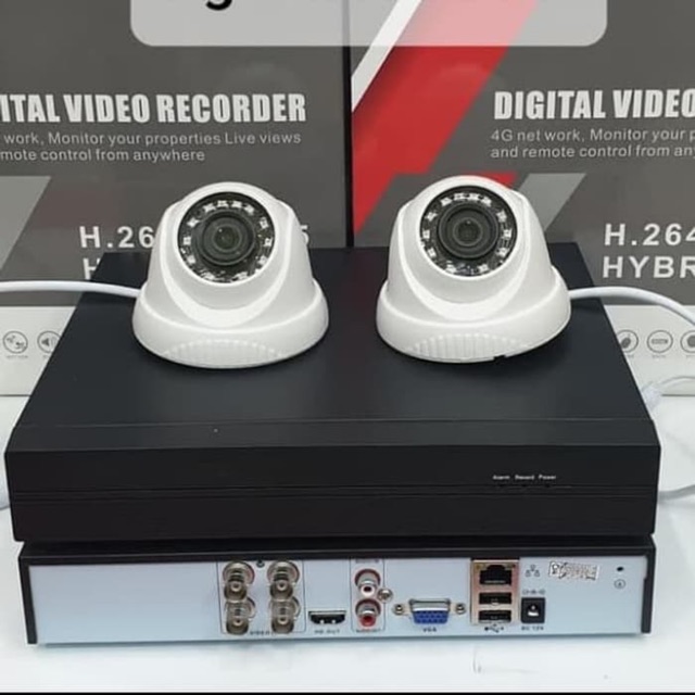 Paket CCTV 4 Chanel 2 Kamera 3MP Full HD