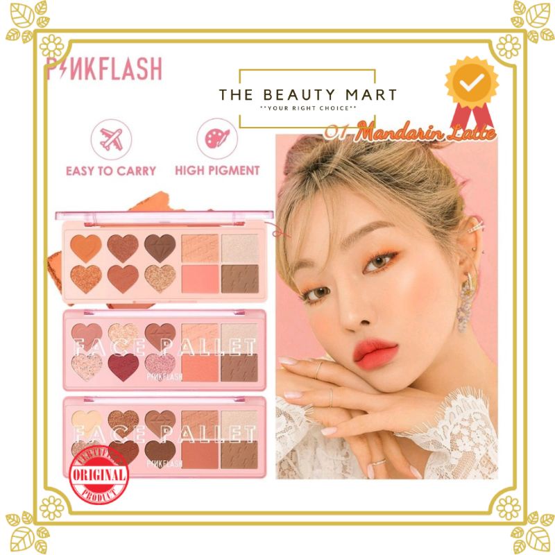 [BPOM] PINKFLASH OhMyLove Multiple Face Palette Eye shadow Blush Highlighter Contour