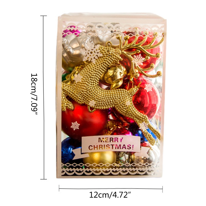 30 Pack Ornamen Liontin Bentuk Rusa Terbang Bahan Plastik Untuk Pohon Natal