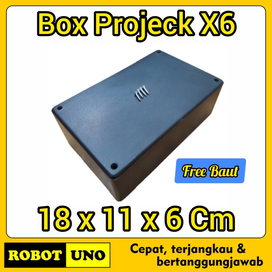 Box X6 Box Projeck Box Elektronik Hitam Proyek Universal