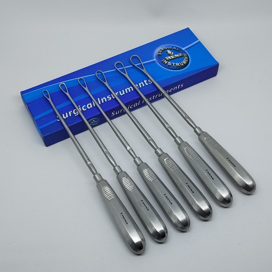 Alat Medis Alkes Sims Uterine Curette Set (6pcs) 26 cm|Renz Surgical|Kebidanan|Operasi Hamil|Gudang Medis