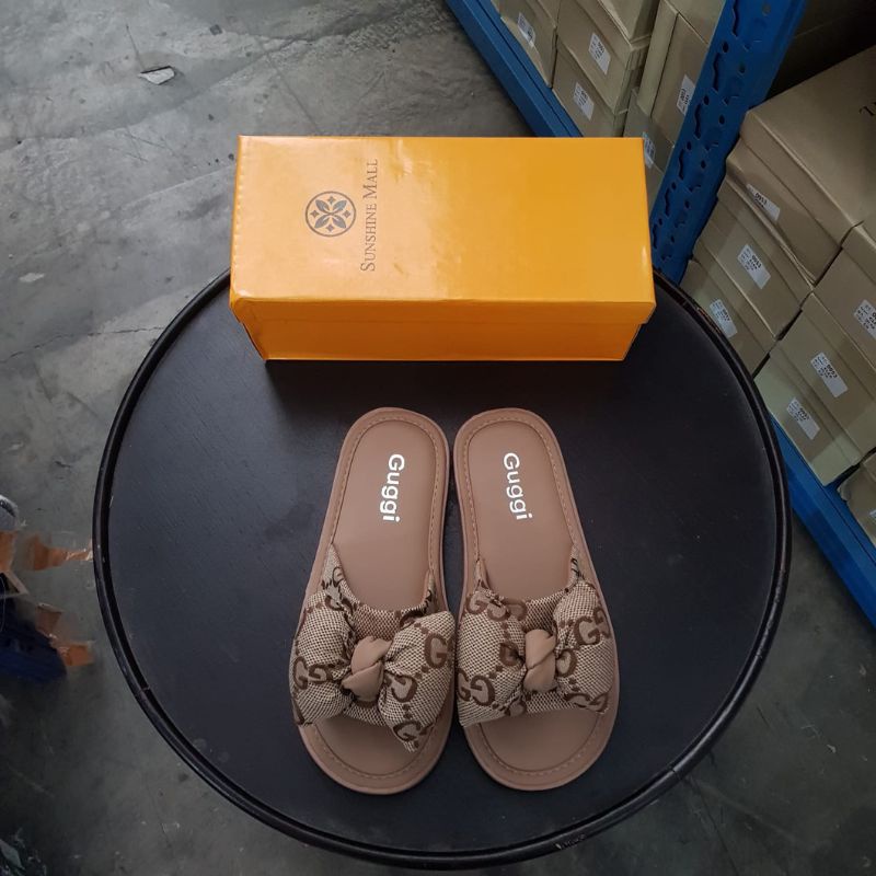 [✅BISA COD] 11333 Sandal Wanita Import Guggi Pita VIRAL 2021 2022