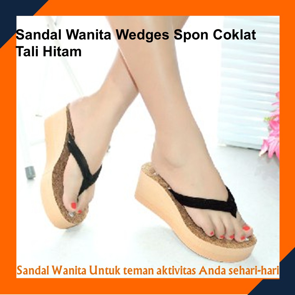 Sandal Wedges Wanita SW SPONS S7 Sandal Wedges Spon Wanita Sandal Wedges Wanita Fashion Terbaru