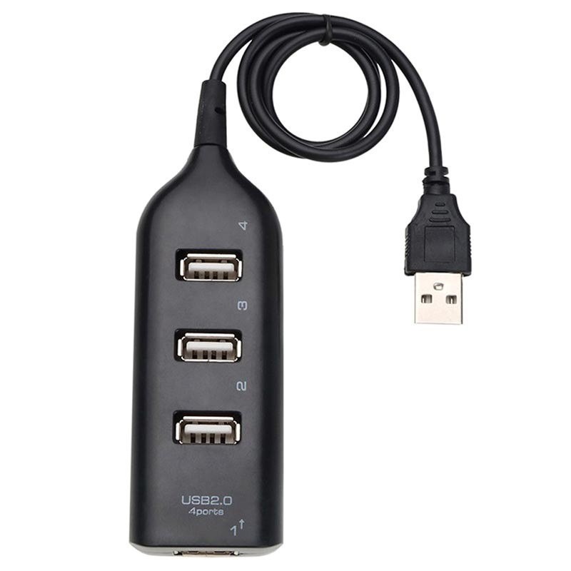 Kabel USB HUB 4 PORT 2.0 50 CM Power Adapter OTG 4 in 1 High Speed