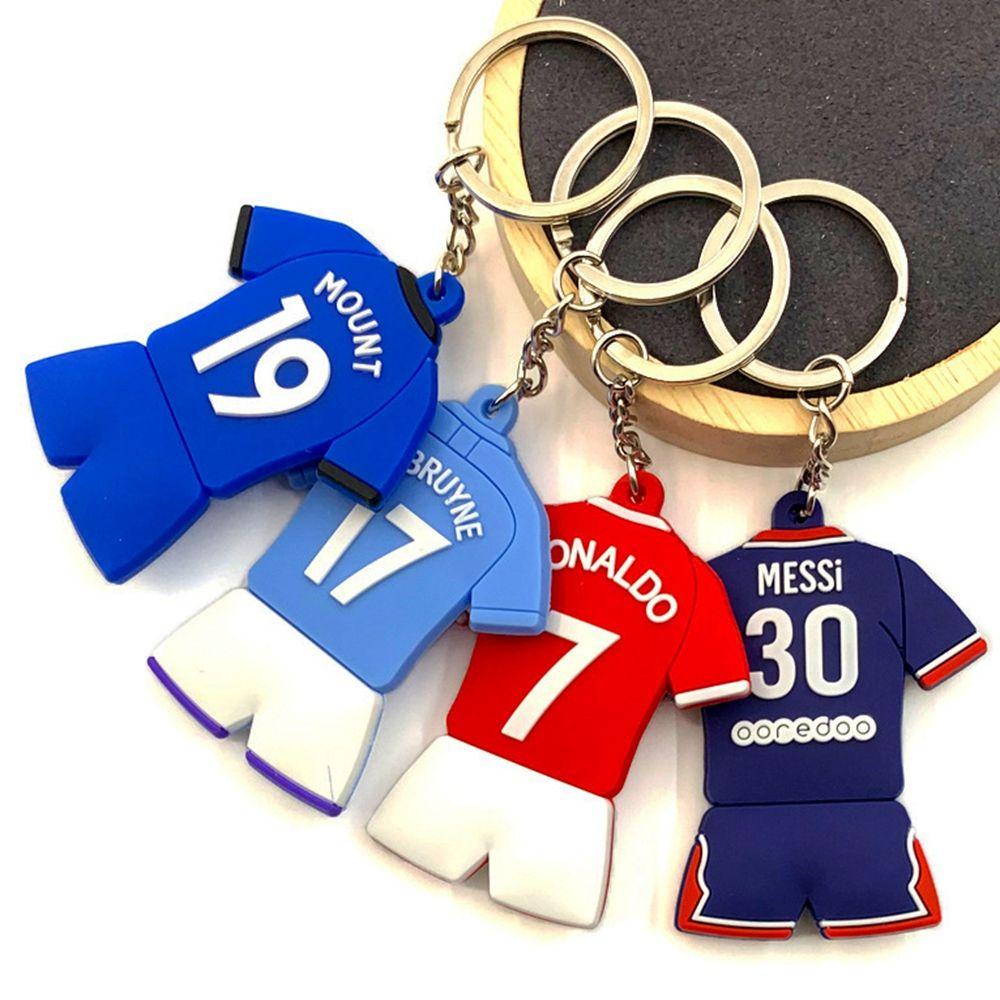 Needway Football Jersey Pendant Ornamen Lucu Bintang Sepak Bola Mini Football Shirt'Gantungan Kunci Korea Untuk Pria Key Pendant