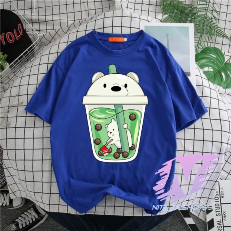 kaos anak animasi Boba we bare bears