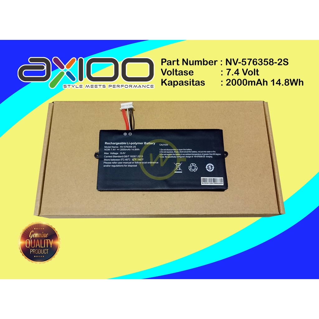 ORIGINAL Baterai Laptop AXIOO MYBOOK 10 Series NV-576358-2S