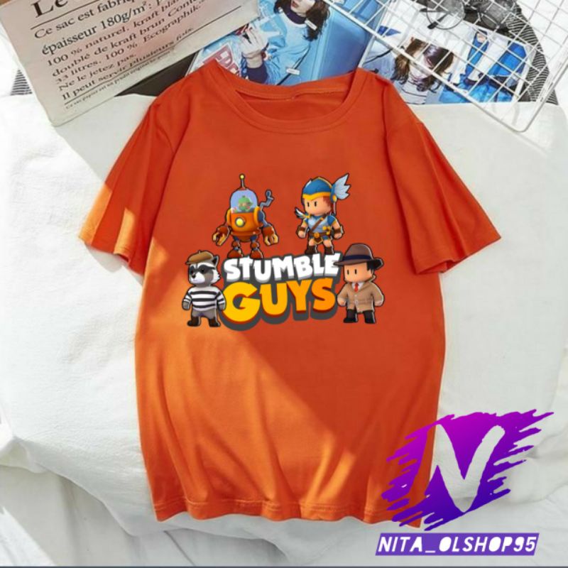 kaos stumble guys terbaru baju kaos anak stumble guys