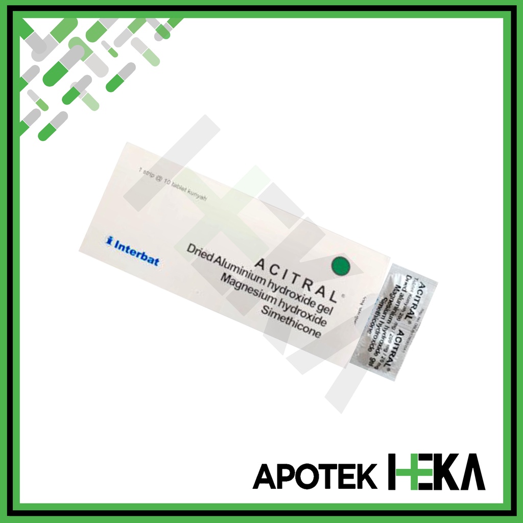 Acitral Tablet Strip isi 10 - Obat Asam Lambung (SEMARANG)