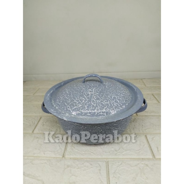 panci siomay jadul - panci enamel - panci burik -panci lurik enamel 22
