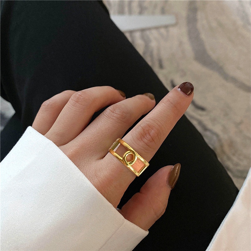 Punk cross open ring fashion hollow ring for women