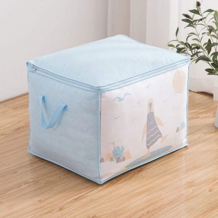 

Storage Bag Cloth Bag Storage Organizer Bag Size 53x43x40CM - PenguinBLUE33A