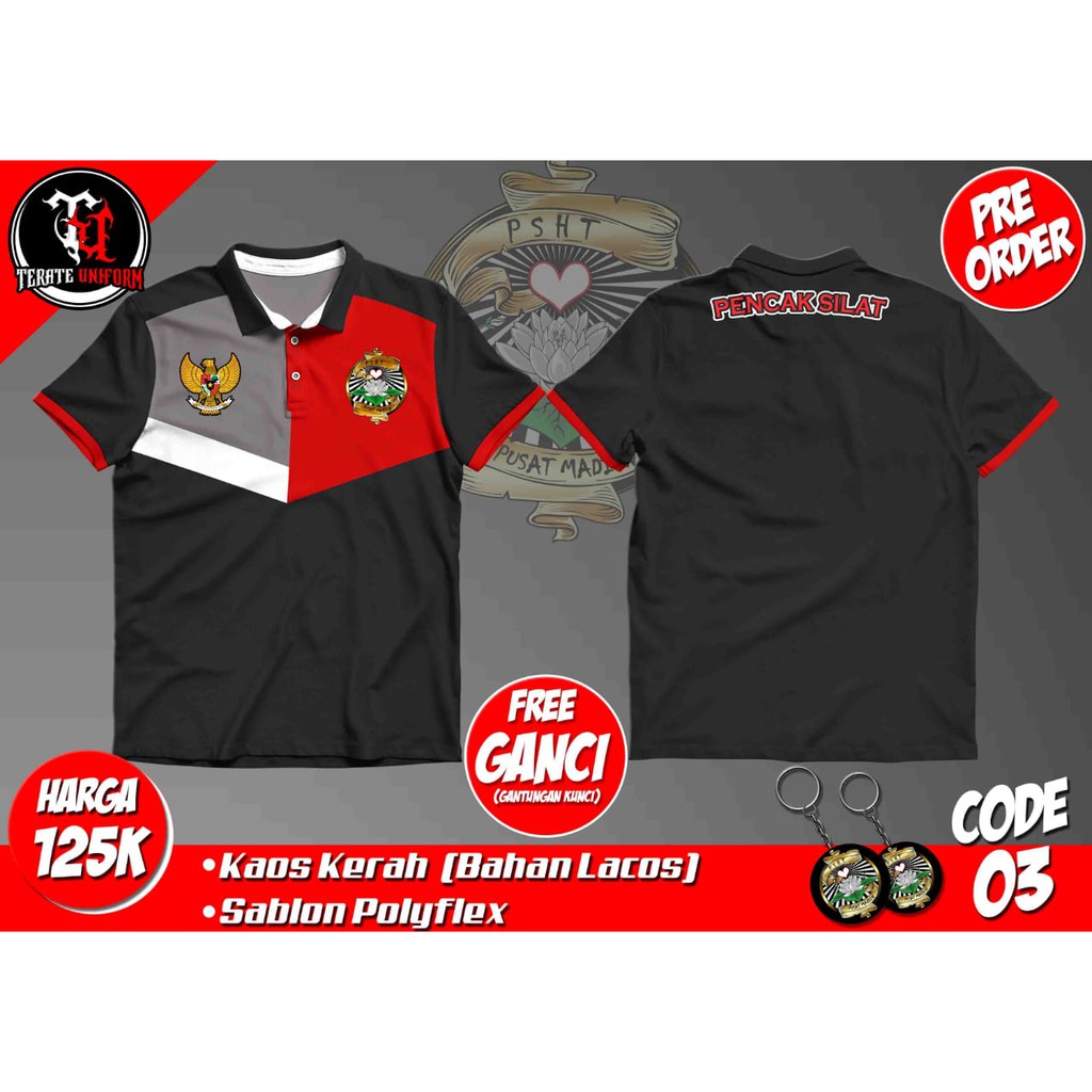 KAOS KERAH KAOS KERAH PSHT KAOS KERAH TERATE KAOS KERAH PSHT MURAH KAOS KERAH TERATE MURAH