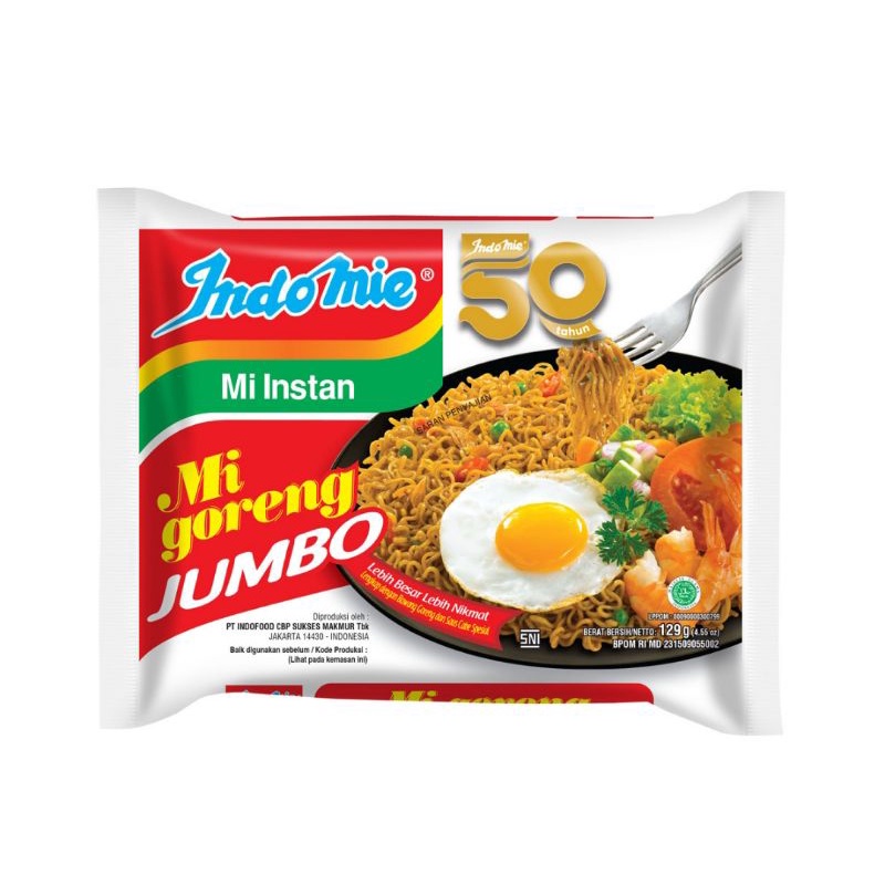 

Indomie Mi Instan Goreng 85 g dan jumbo 129 gr
