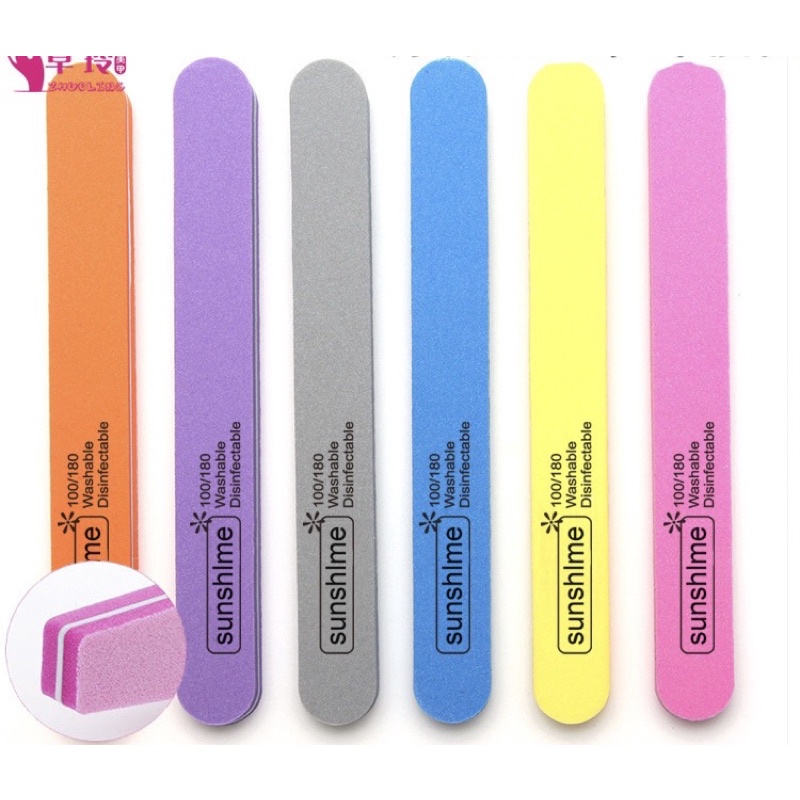 NAIL FILE nail sunshine DIAMOND KIKIR 100/180 file nail nailart kikir pengasah kuku nail shaping