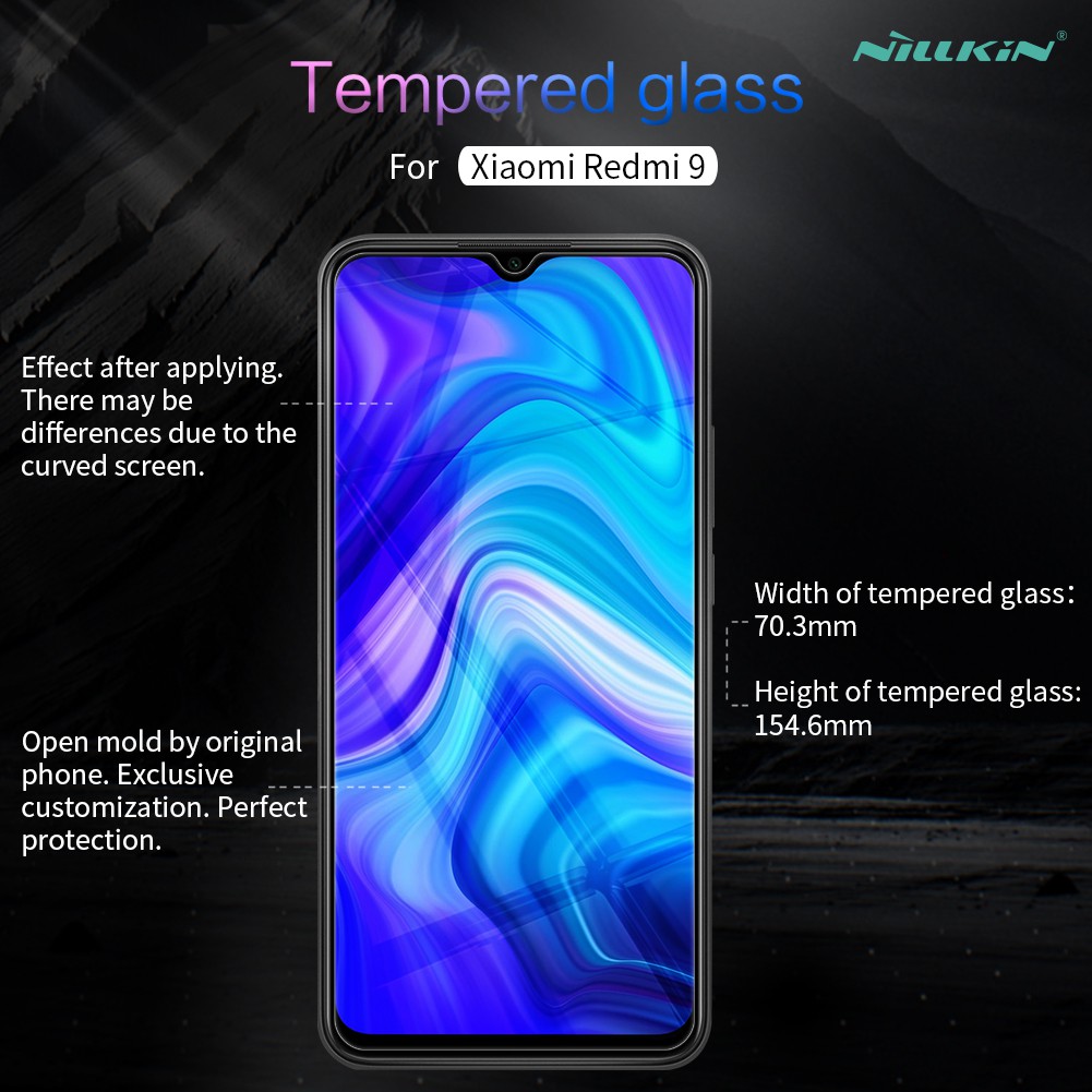 Tempered Glass Xiaomi Redmi 9 Nillkin Amazing H+ Pro Anti Gores