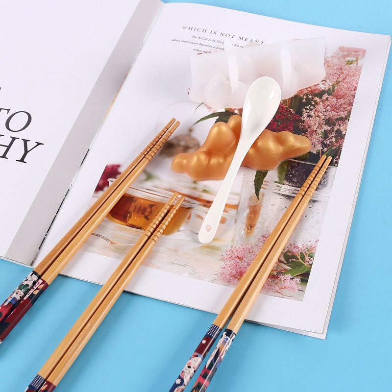 SIY  Chopsticks Spoon Holder Epoxy Resin Mold 3D Rockery Mountain Landscape Decorations Silicone Mould DIY Crafts Jewelry Casting Tools