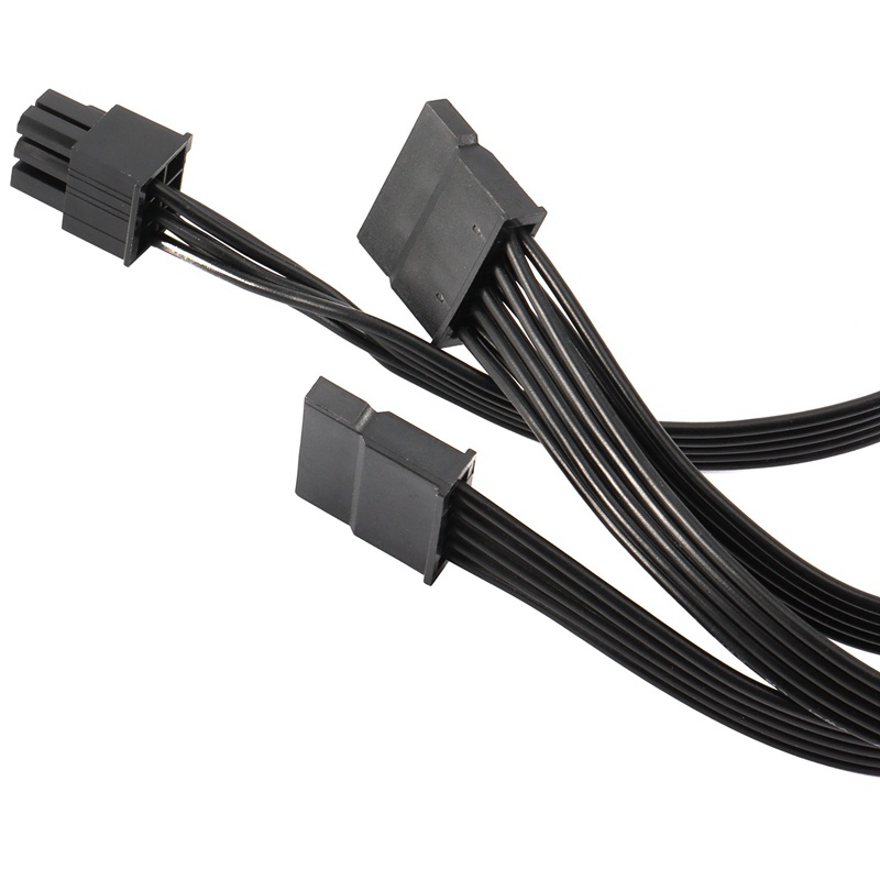 2Pcs 6 Pin to 3X SATA Driver Power Cable for EVGA Supernova 650 750 850 1000 1600 2000 G2 G3 P2 T2 GS