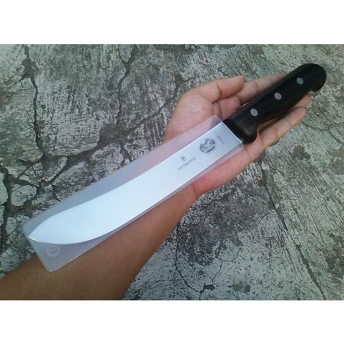 Butcher knife pisau sembelih victorinox 18 cm original kayu 5.7600.18