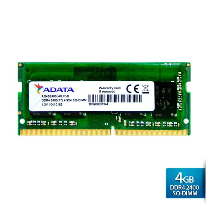 Ram Adata Sodimm Ddr4 4Gb 19200 / Sodimm Adata 4Gb Ddr4 2400 Mhz  / Sodimm 4GB DDR4 2666Mhz