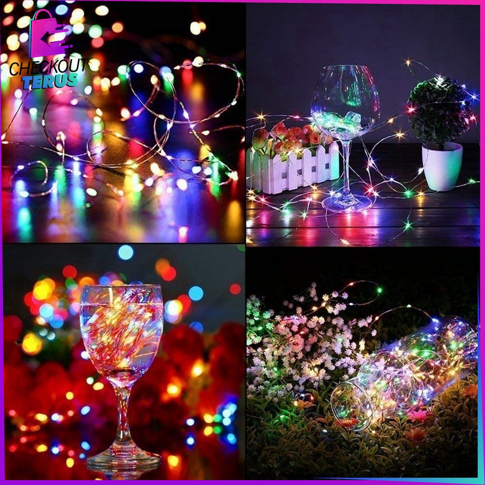 CT C438 Lampu Strip Fairy Light Tumblr Light Dekorasi Outdoor dan Indoor Lampu Led Kawat Lampu Kawat Led Tumblr