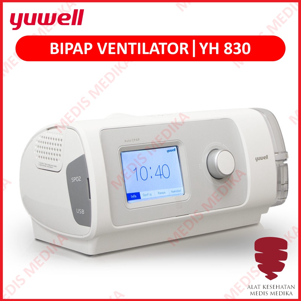 Ventilator BiPap Pap Yuwell YH-830 Alat Perawat Tekanan Saluran Udara
