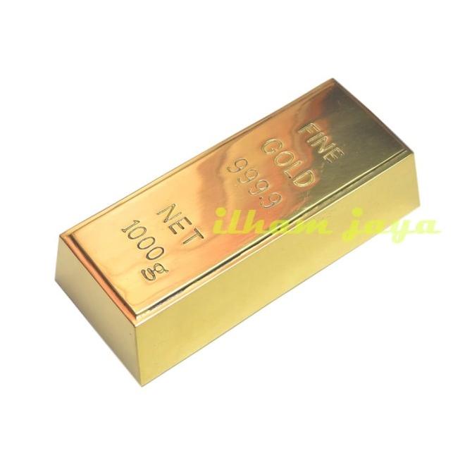 Replika Emas Batangan Fine Gold 1000gr bahan dari kuningan mirip asli