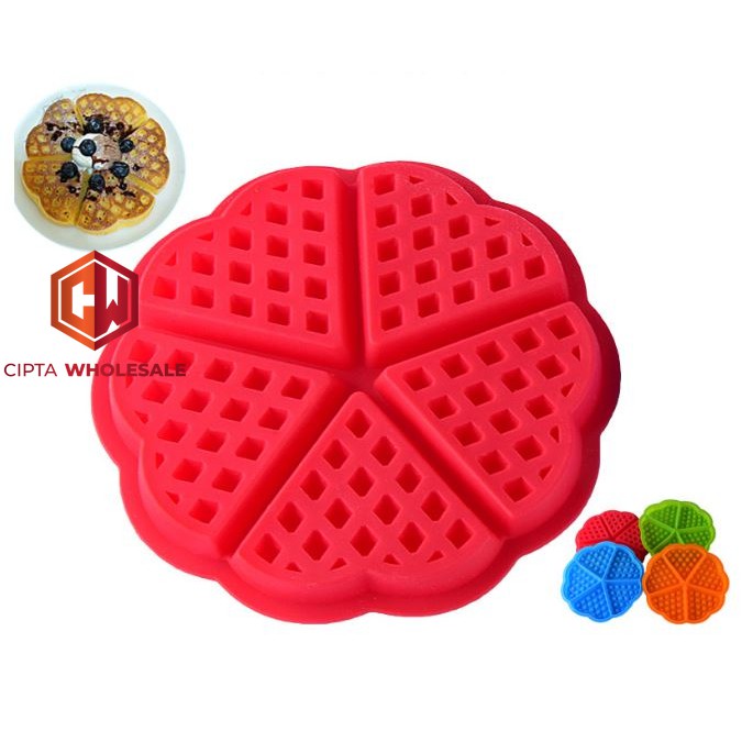 Loyang Silicone Waffle Cetakan Waffle Non-Stick Baking Mould