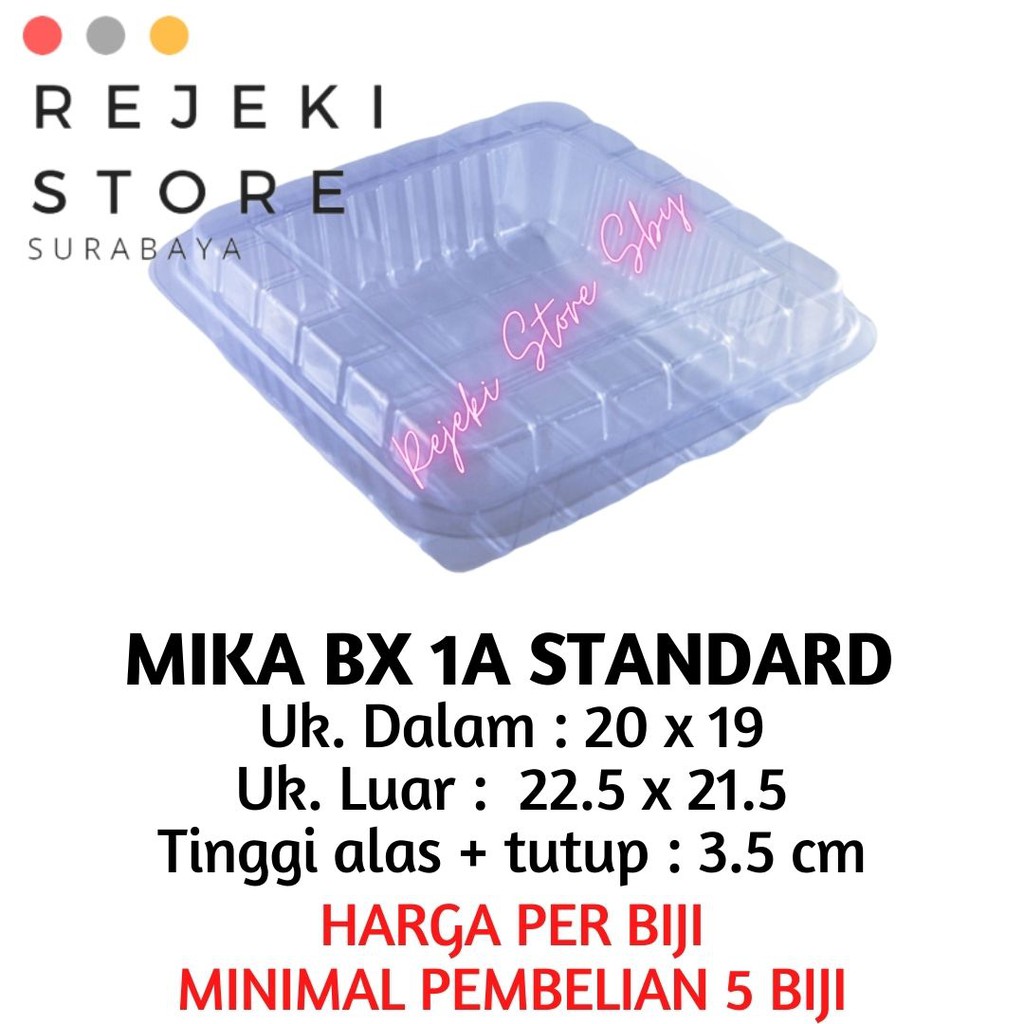 Mika Bx 1a - 22x22x6 Cm - Mika Makanan - Mika Kue