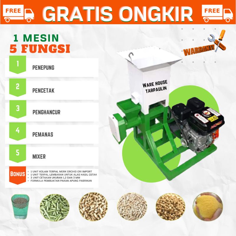 Jual Mesin pencetak pelet ikan fulset 4 in 1 multifungsi kapasita…