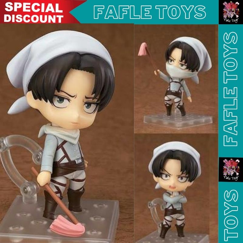 Nendoroid 417 Levi Ackerman / Nendoroid Attack On Titan Levi Cleaning Ver NENDO NEW MIB / Nendoroid 