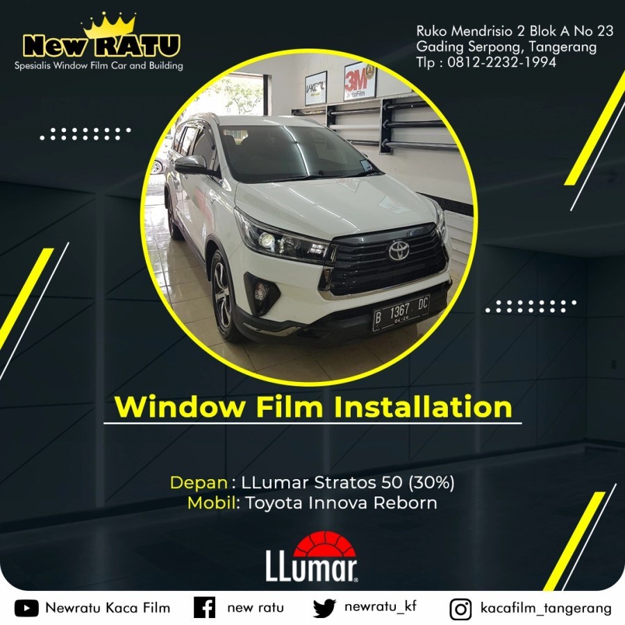 Kaca Film LLumar Stratos Series Premium Class window film