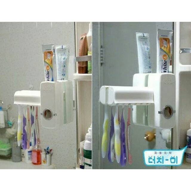 Dispenser Odol Pasta Gigi DISDOL Tooth Brush Holder Gantungan Kamar Mandi