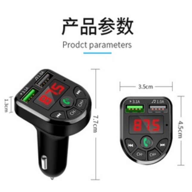 car FM Transmitter  Modulator Charger Mobi Car Charger 2 Port Usb bluetooth car carger Care 5