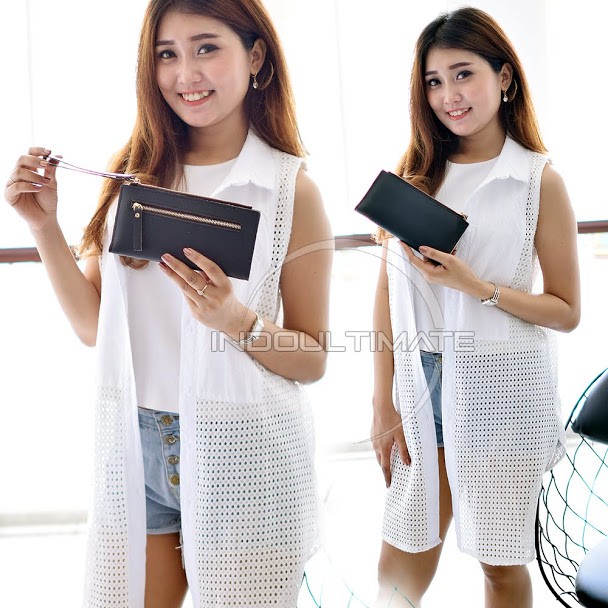 Dompet Wanita IMPORT HM-248 Dompet Cewek dompet Kartu ATM Panjang Lipat Kulit Murah dompet  panjang