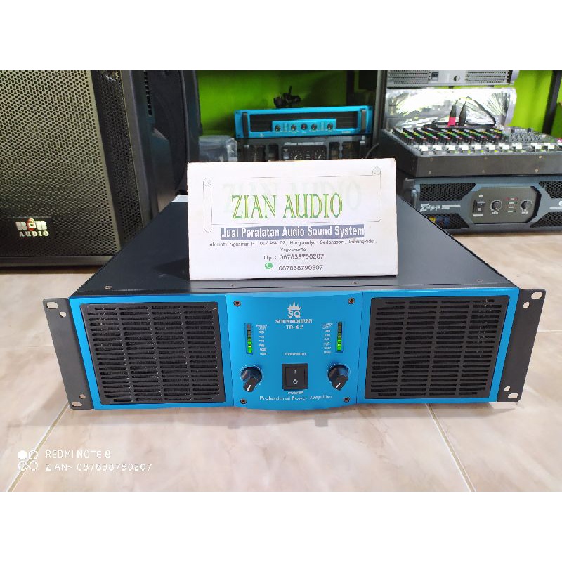 Power Amplifier Soundqueen TD 4.2 premium Original 2x2000watt 8ohm(zian audio)