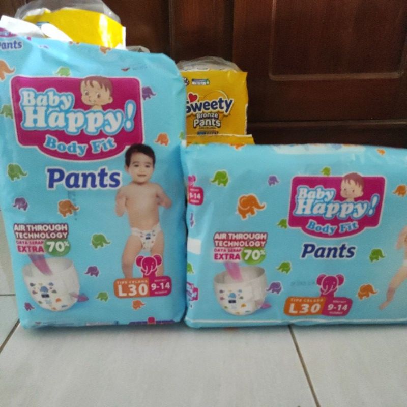baby happy pants pampers M L