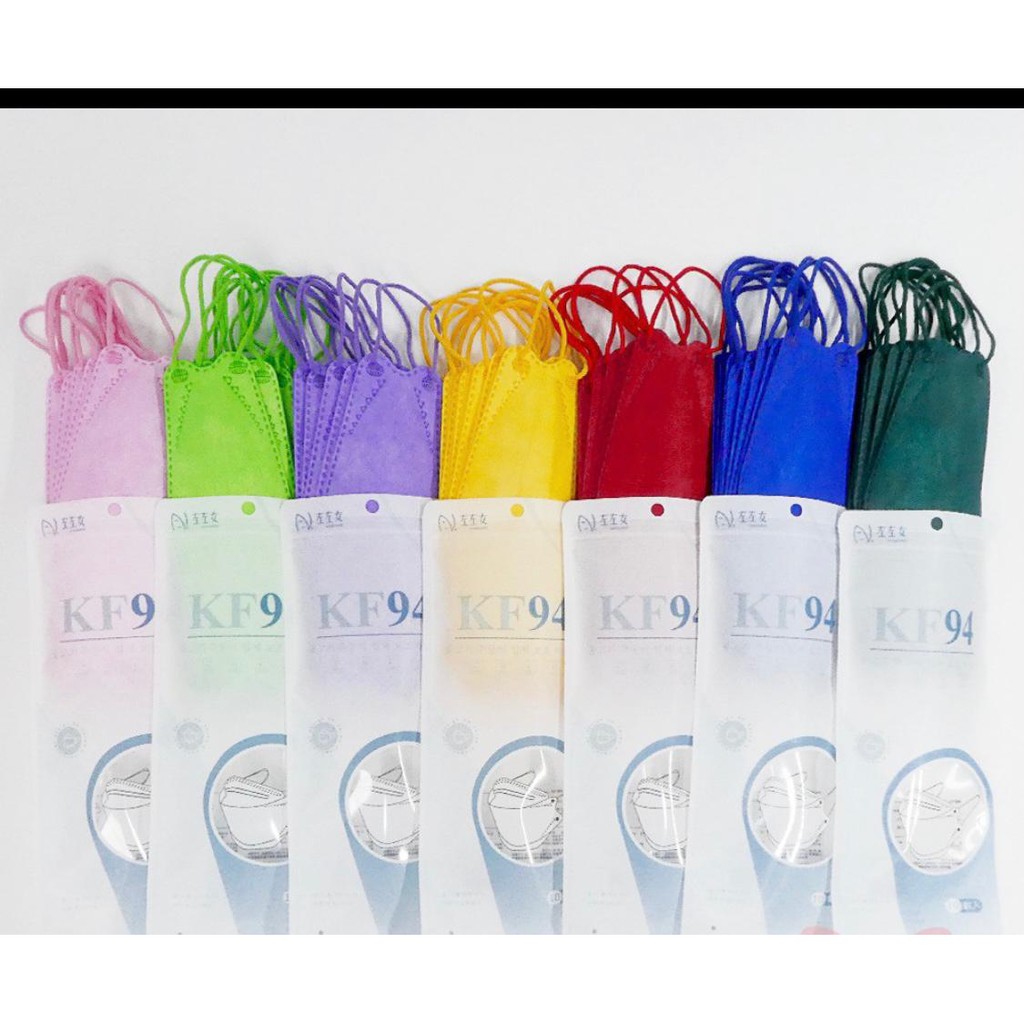 Masker KF94 Korea Dewasa Warna 4Ply Ev0 Plusmed Convex 3D Bahan Premium Eceran