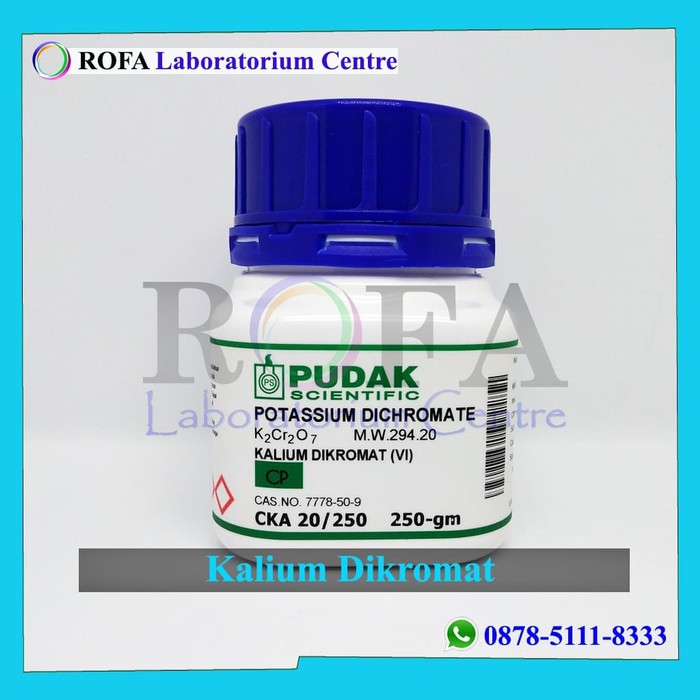 Kalium Dikromat / Potassium Dichromate / K2Cr2O7 250 Gram Original Asli