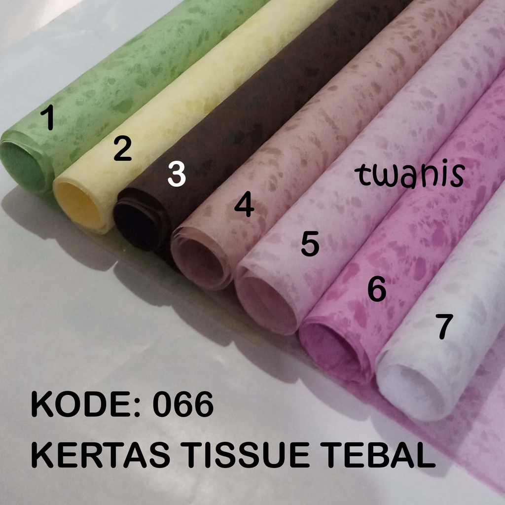 ECERAN KERTAS TISU TEBAL UNTUK BUKET BUNGA FLOWER WRAPPING BERMOTIF KODE 066 KHUSUS JOGJA