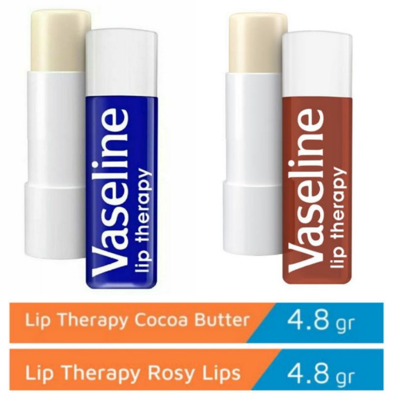 Vaseline Lip Therapy Lips Care Original / Lip Balm / Pelembab/ Pelembut Bibir( TANPA PACK COVER )