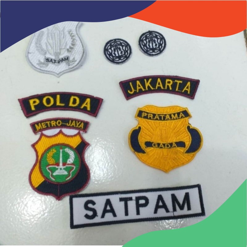 bet satpam - atribut satpam pdh - bet satpam pdh + nama